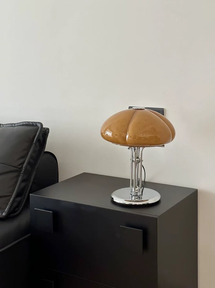Bauhaus Glass Mushroom Table Lamp