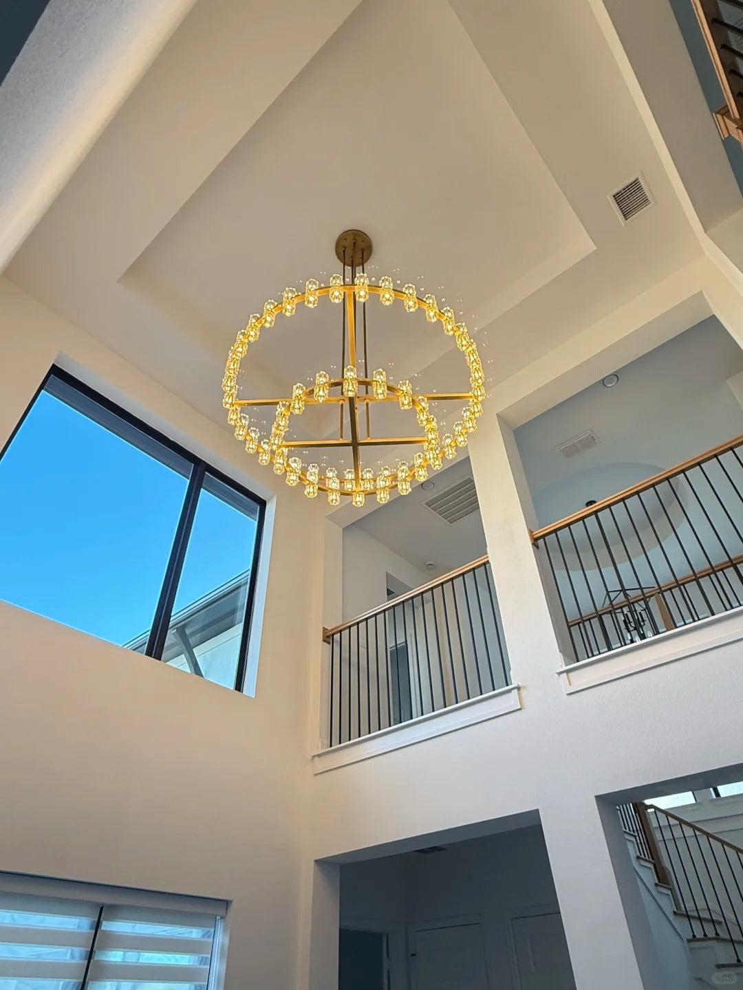 60 Inch Hexagonal Crystal Tiered Chandelier – Arcachon