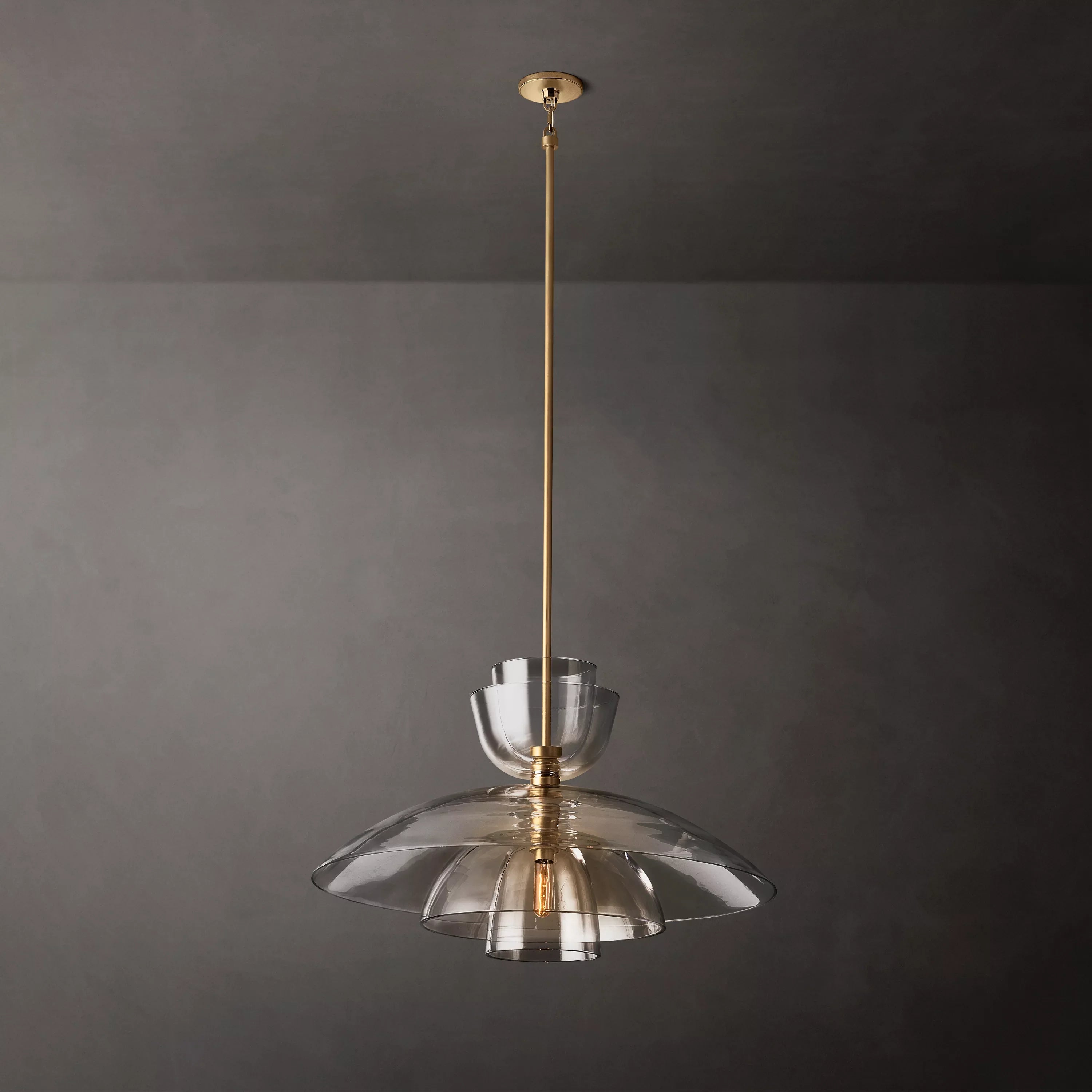 Clear Glass Cloche Pendant Light - Blom