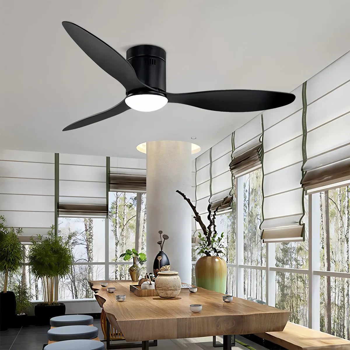 3 Blade Modern Ceiling Fan with Light