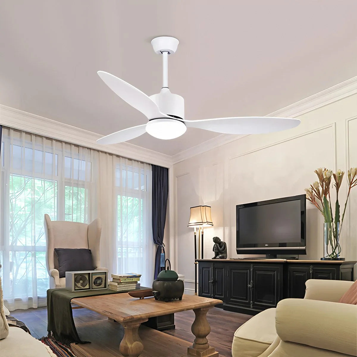 3 Blade Modern Ceiling Fan with Light