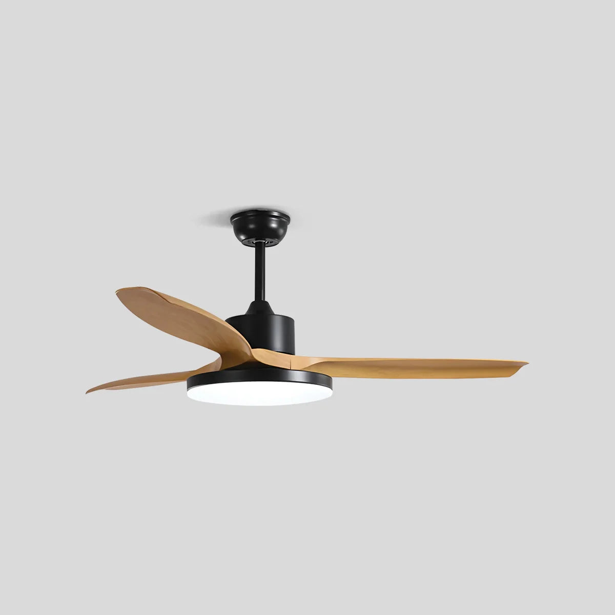 Antizer Scandi Reversible Ceiling Fan with Light 3 Blades Black