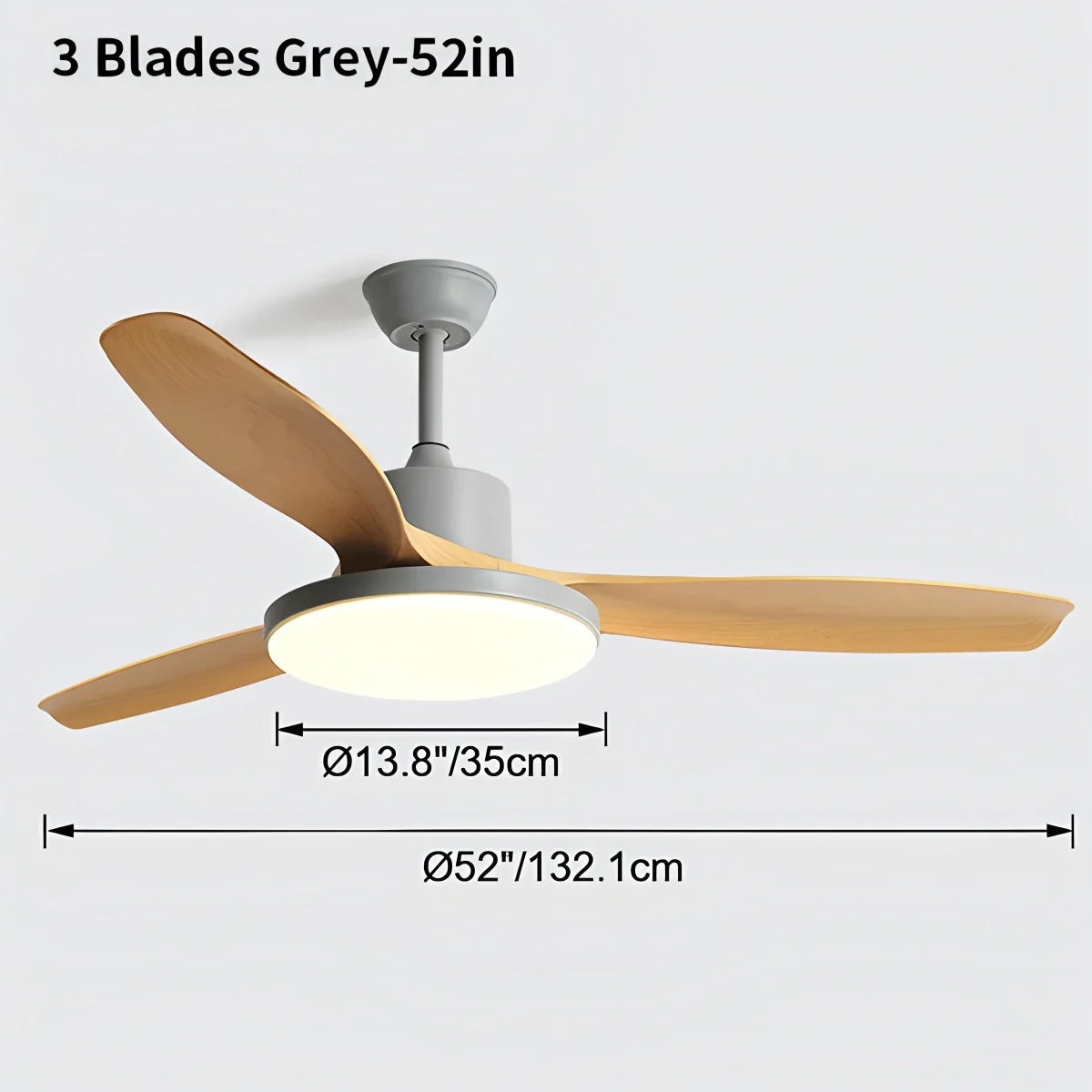 Scandi Reversible Ceiling Fan with Light