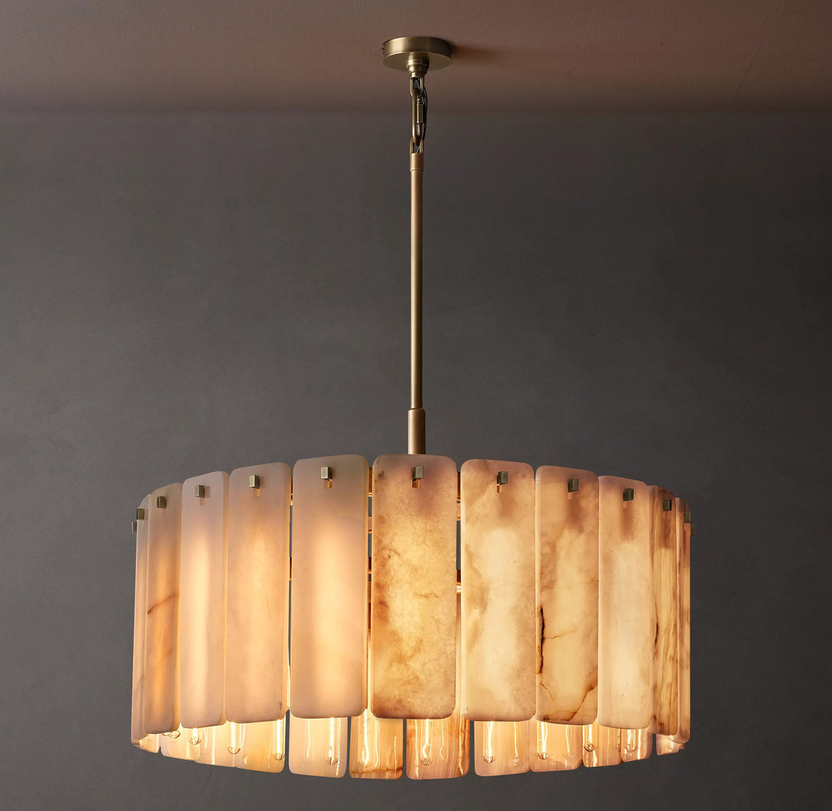 Alabaster Round Chandelier - Calamette