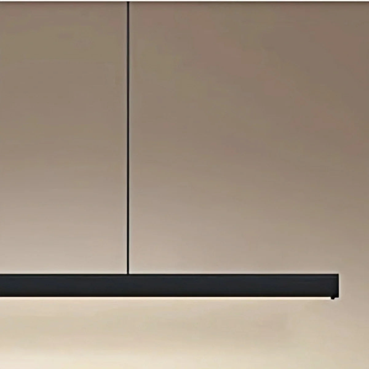 Arcato Minimalist Dimmable Linear Pendant Light – Black or White Acrylic for Dining Room