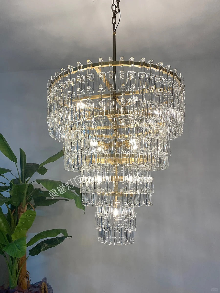 Chain Crystal Tiered Chandelier - Marignan