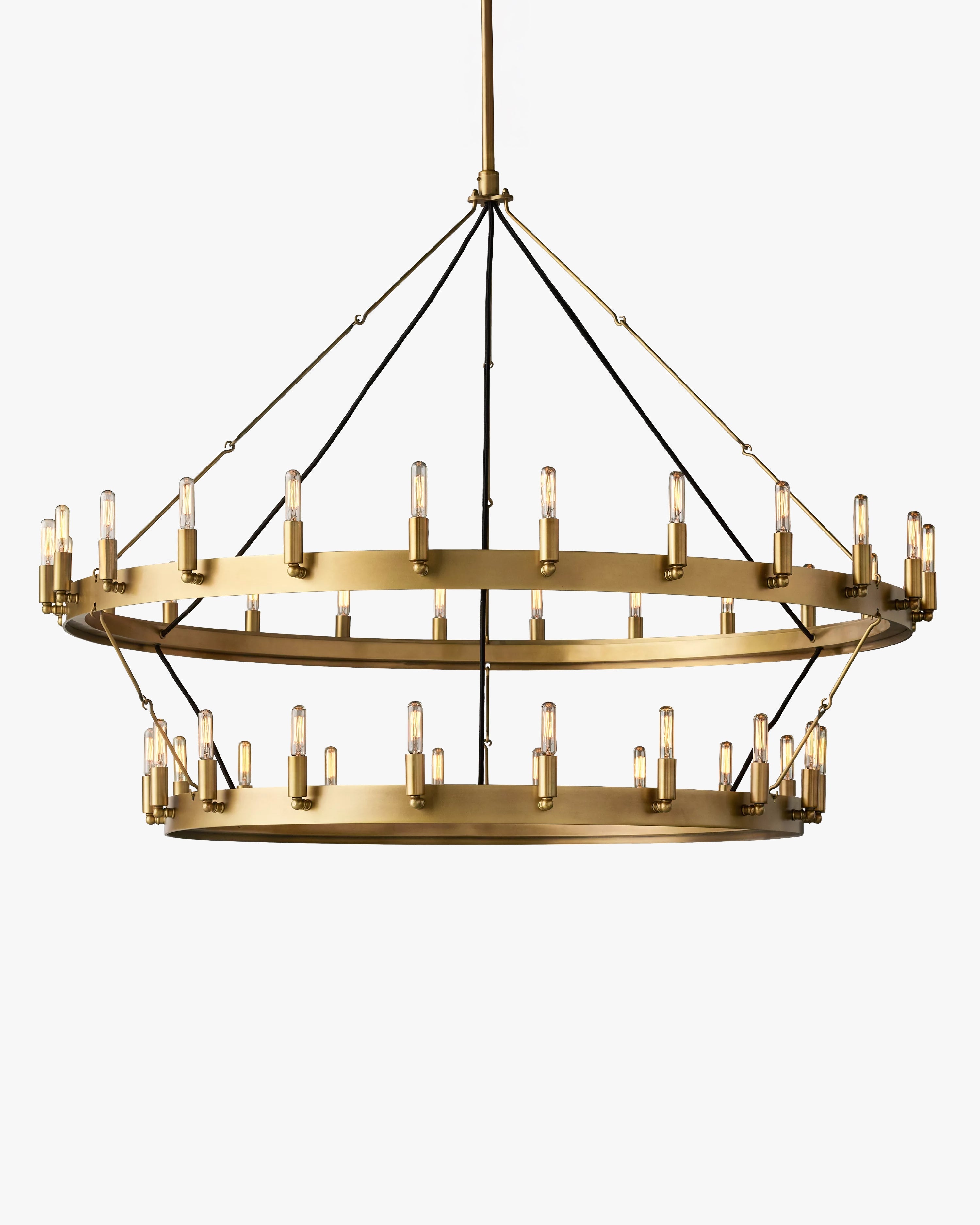 Vintage Filament Tubular Candle Tiered Chandelier - Camino