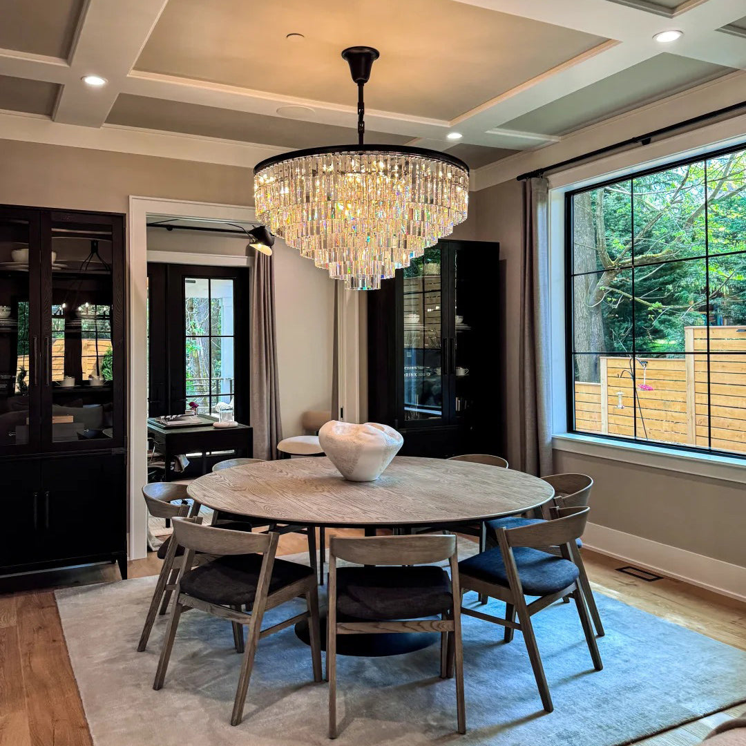 Crystal Prism Tiered Chandelier - Odeon