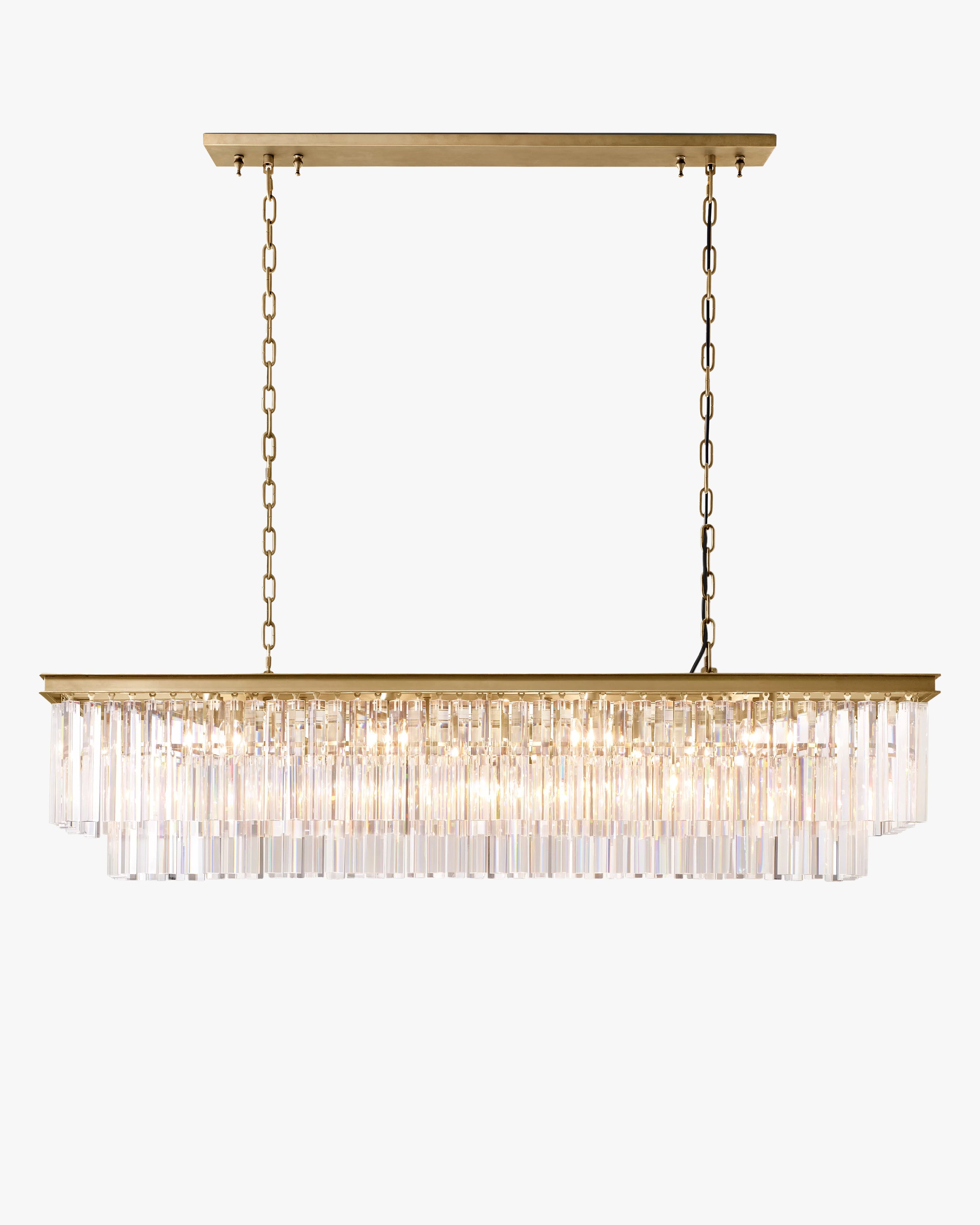 Crystal Prism Rectangular Chandelier - Odeon