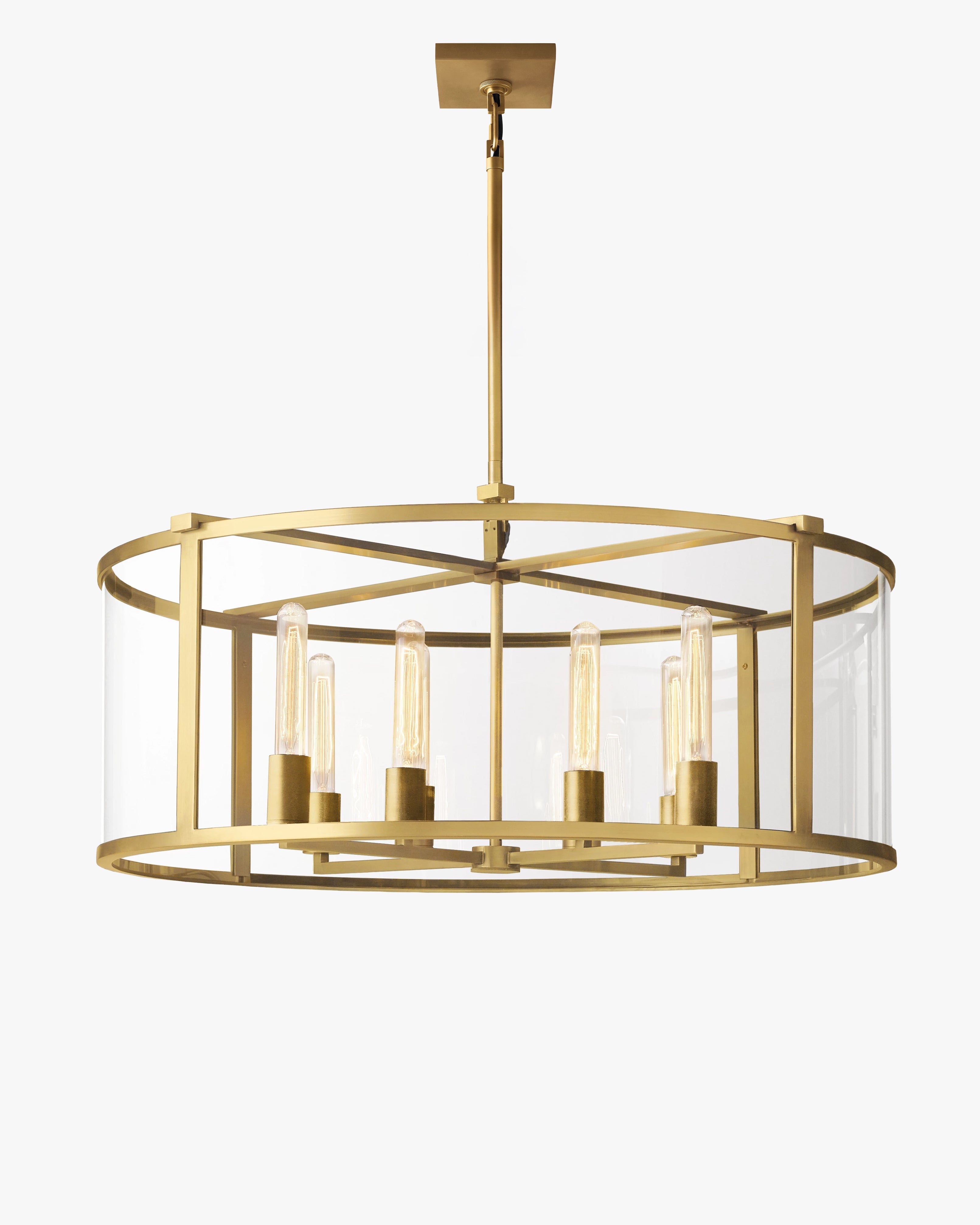Glass Drum Chandelier - Beckman