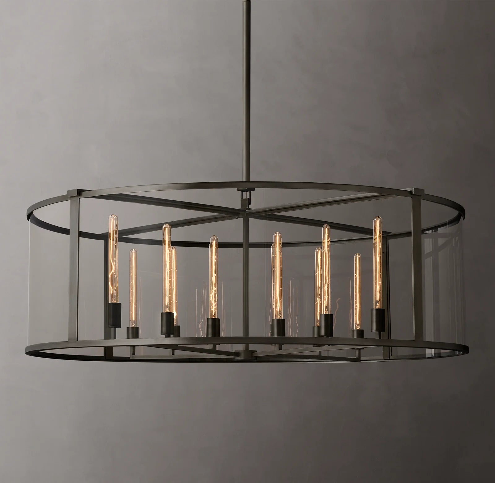 Glass Drum Chandelier - Beckman