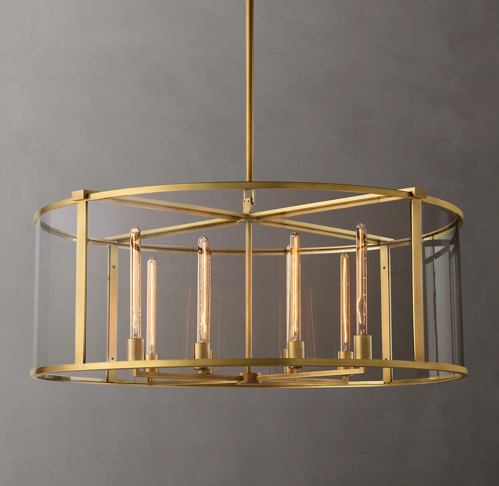 Glass Drum Chandelier - Beckman