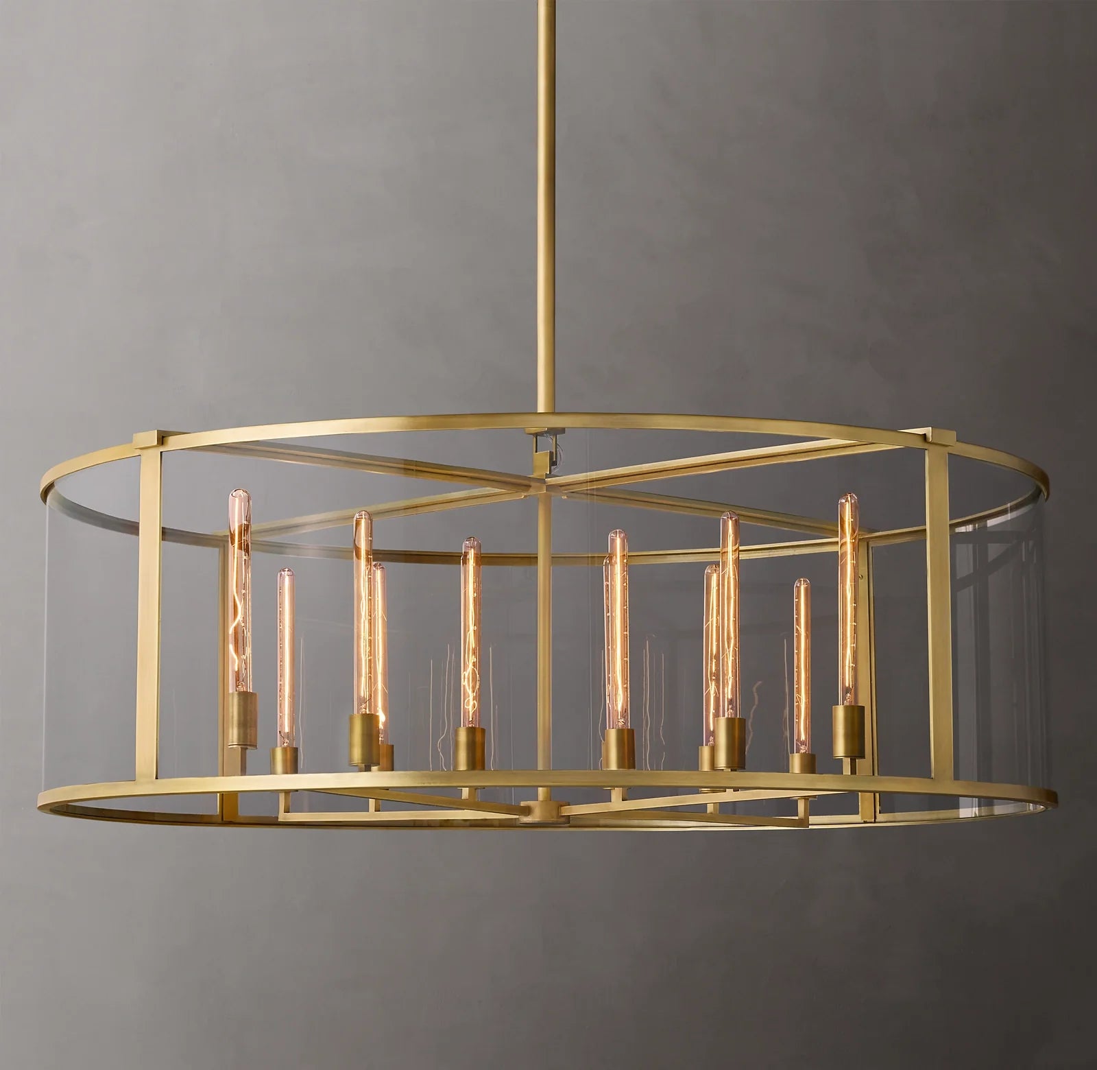 Glass Drum Chandelier - Beckman
