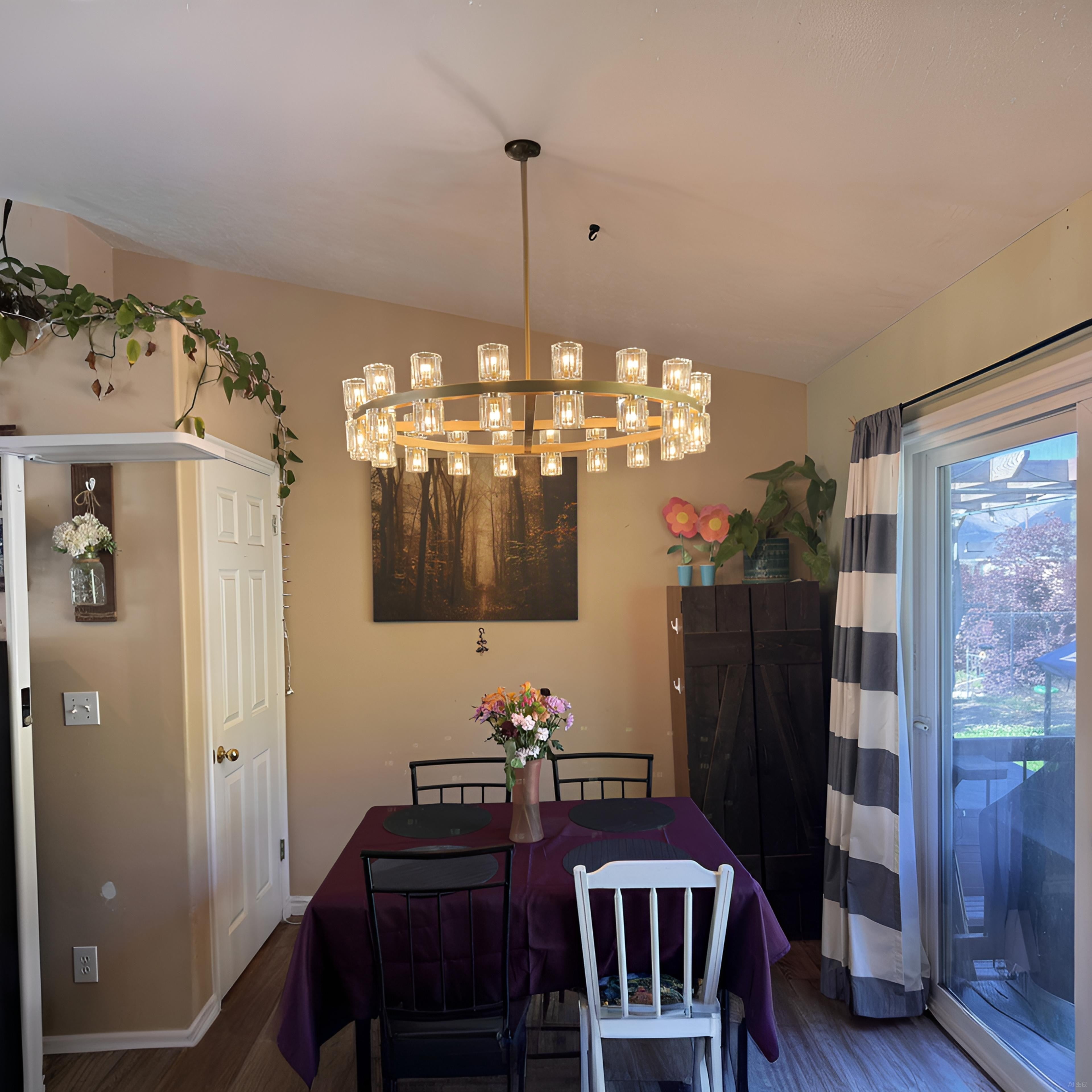 Hexagonal Crystal Round Chandelier – Arcachon