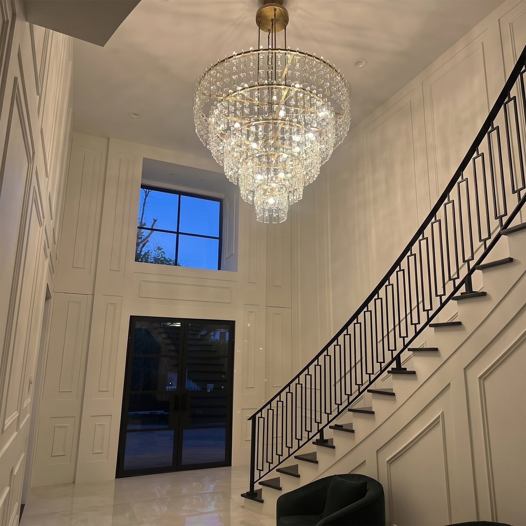 Chain Crystal Tiered Chandelier - Marignan