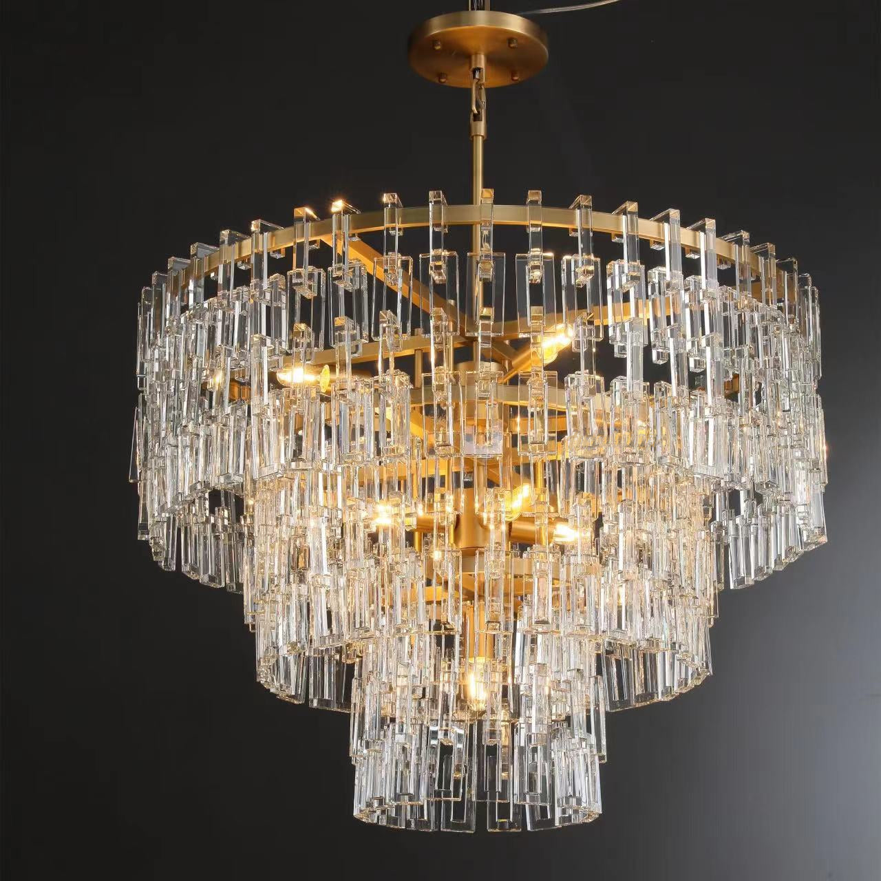 Chain Crystal Tiered Chandelier - Marignan