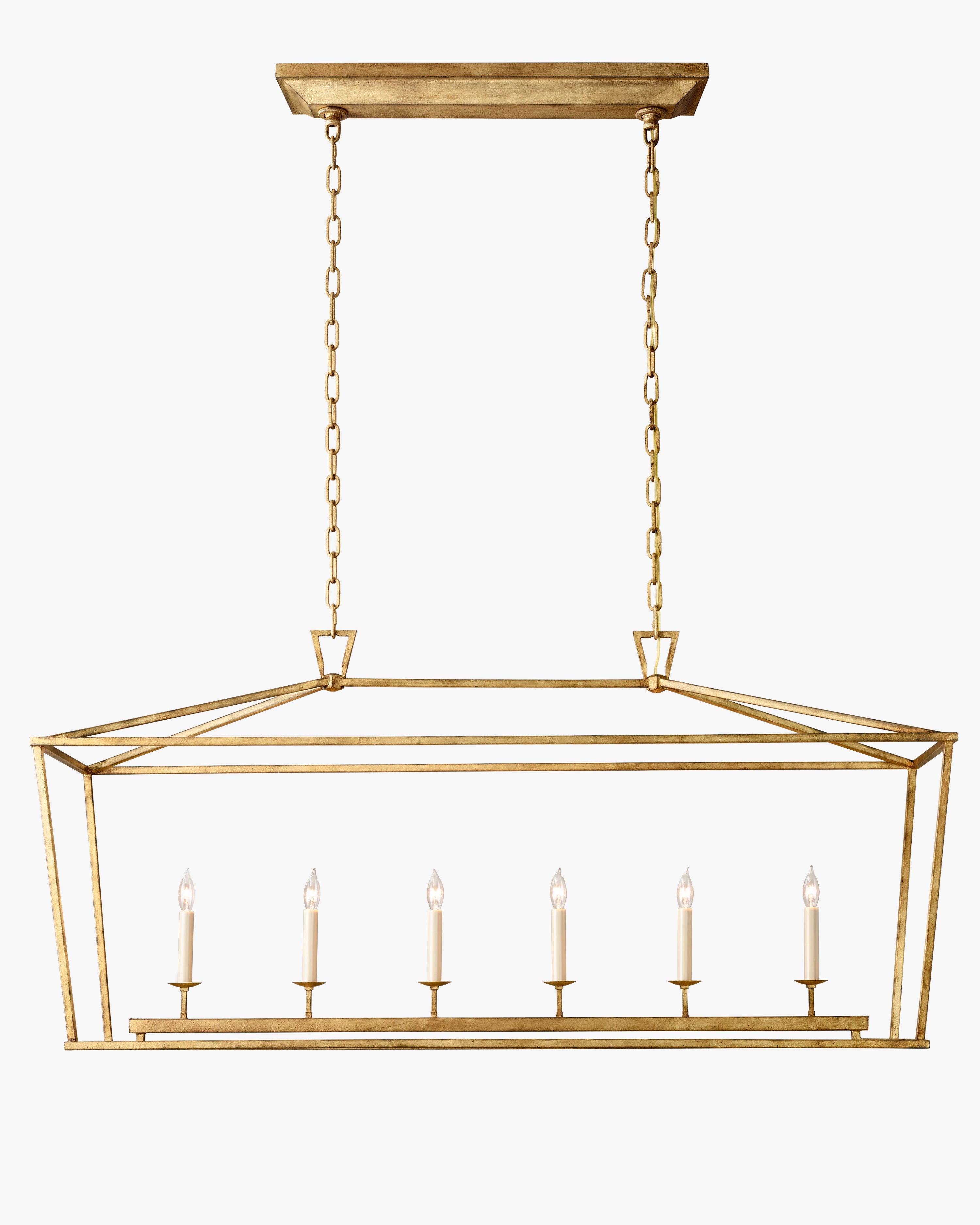 Candelabra Rectangular Lantern Chandelier – Openwork