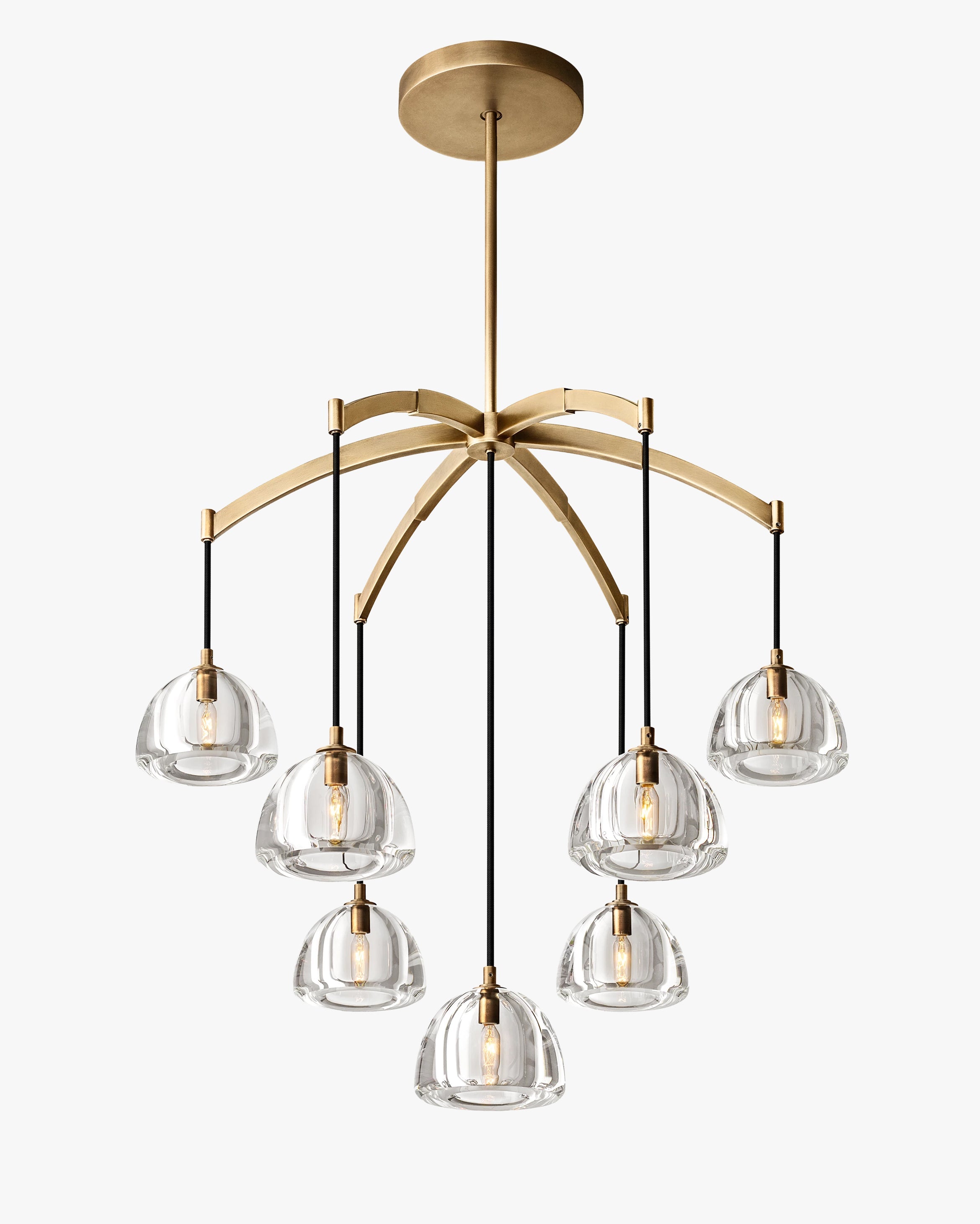 Crystal Cluster Chandelier - Hemisphere