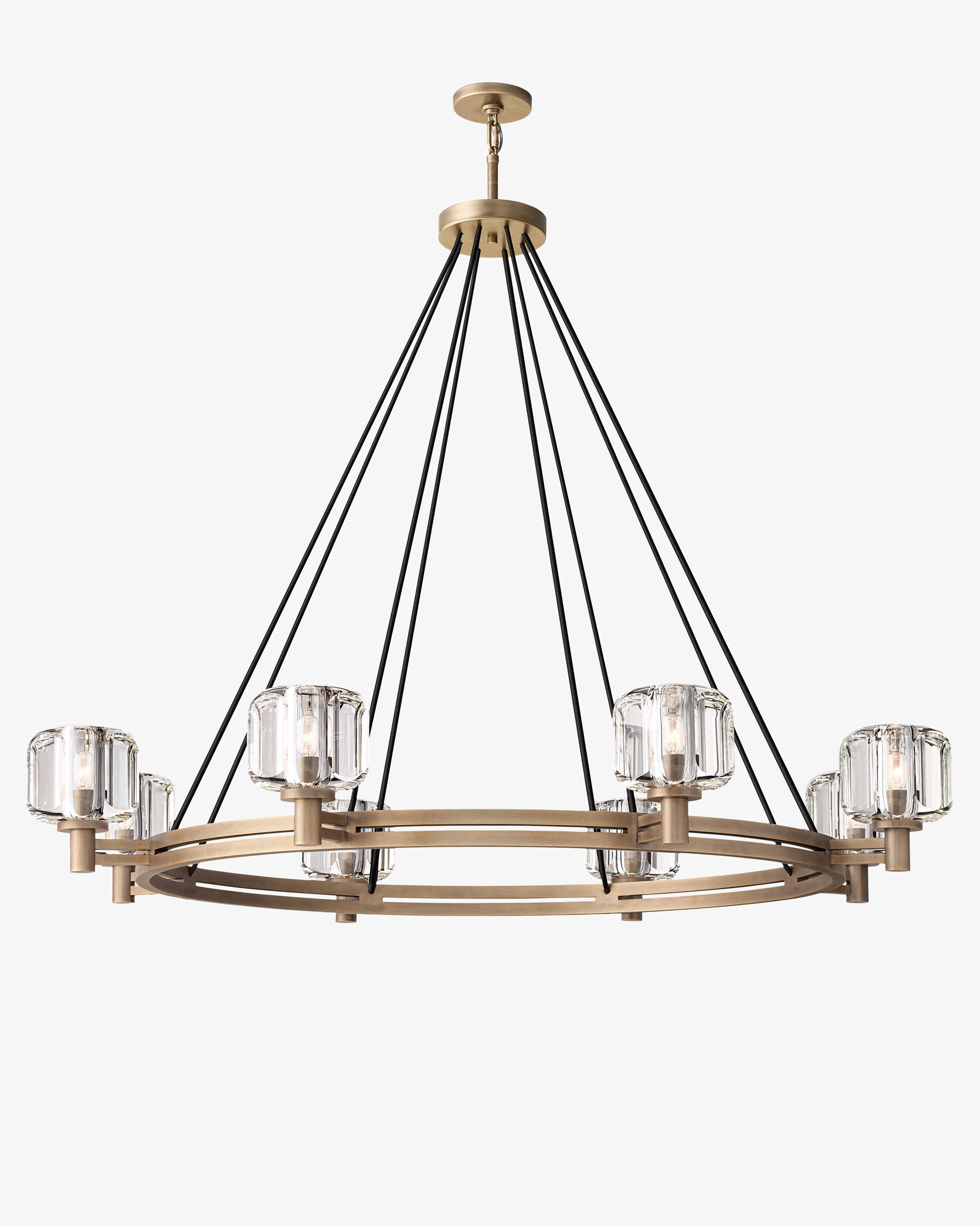 Crystal Round Candle Chandelier - Demaret