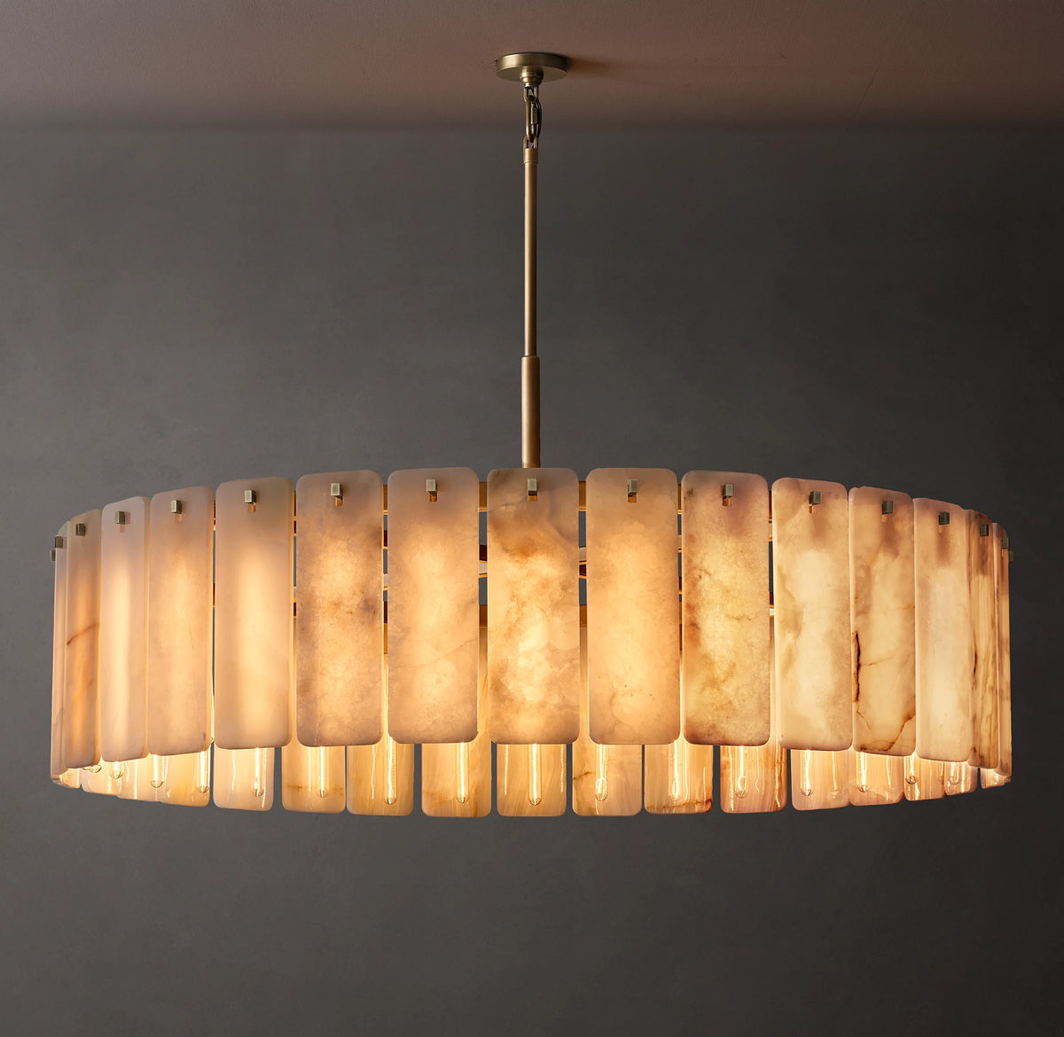 Alabaster Round Chandelier - Calamette
