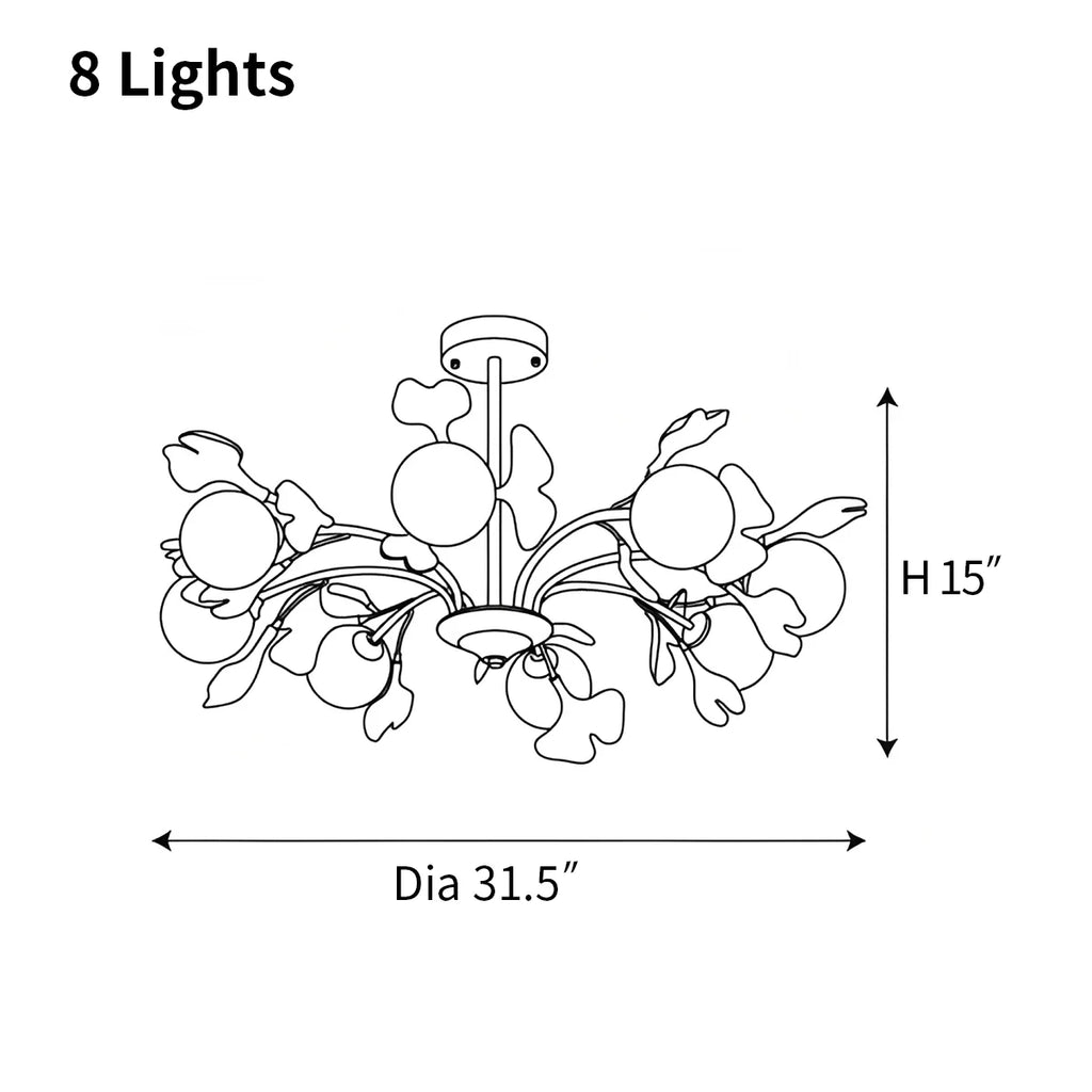 Antizer Thalassa Gingko Chandelier for Living Room