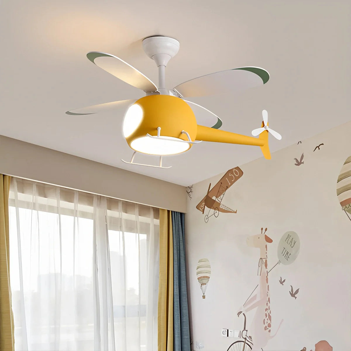 Airplane Ceiling Fan Lamp for Children’s Room