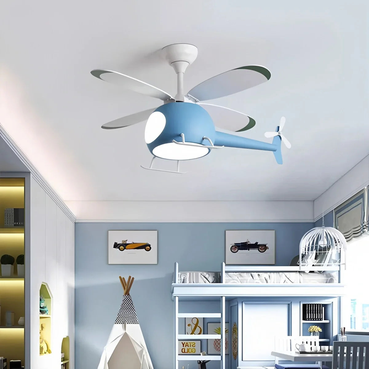Airplane Ceiling Fan Lamp for Children’s Room