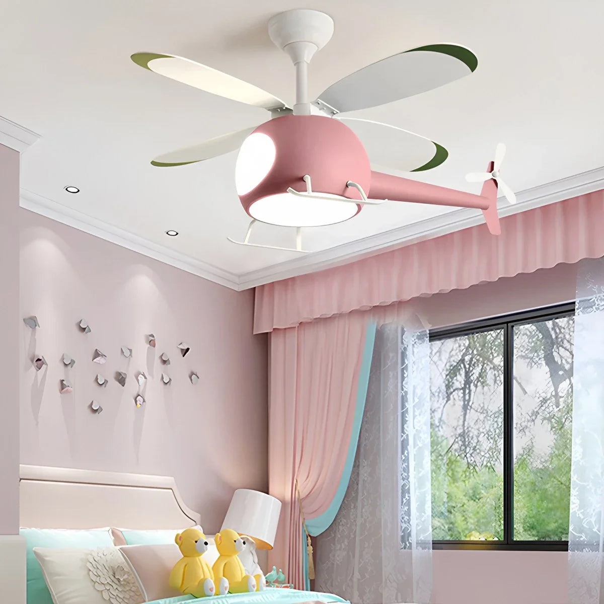 Airplane Ceiling Fan Lamp for Children’s Room