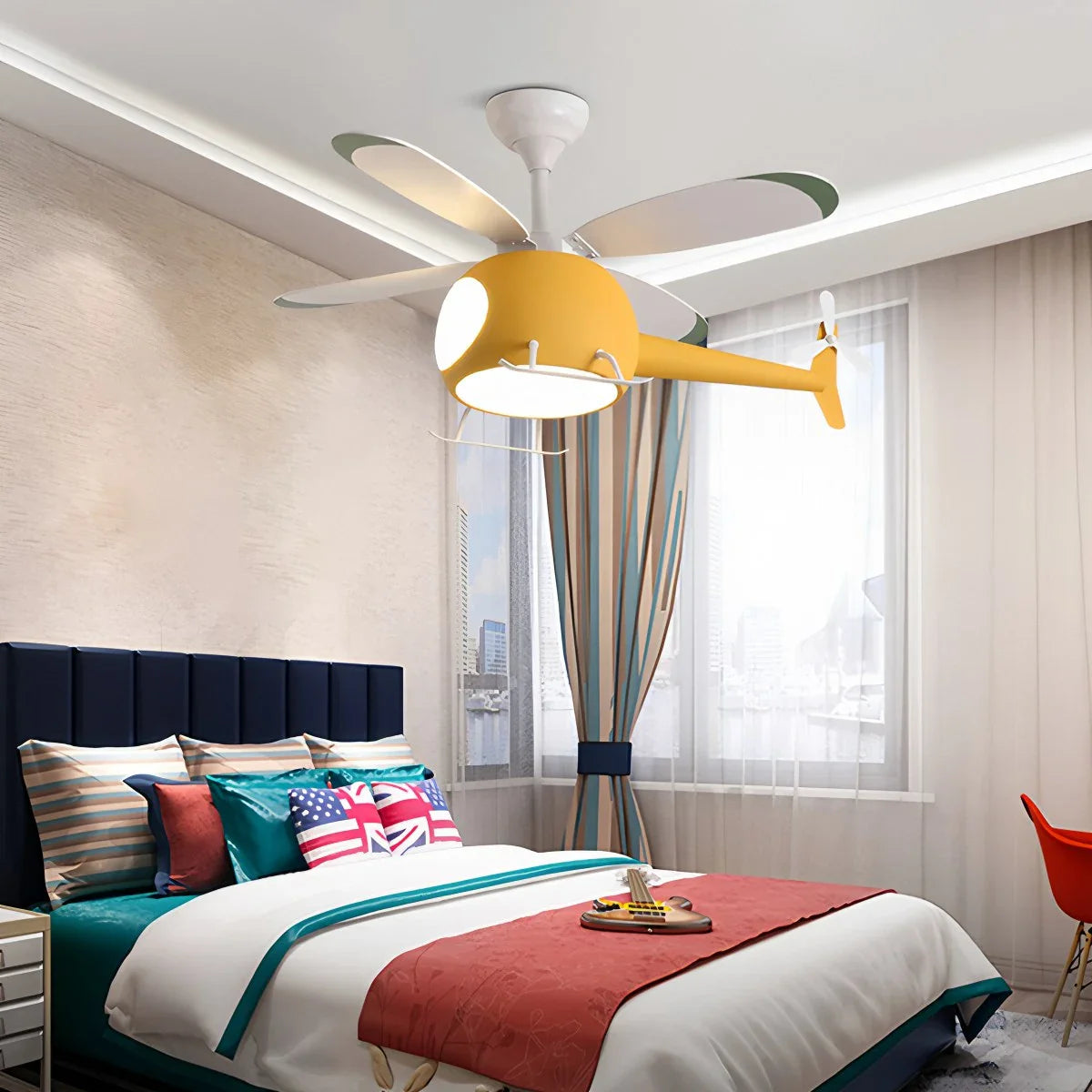 Airplane Ceiling Fan Lamp for Children’s Room