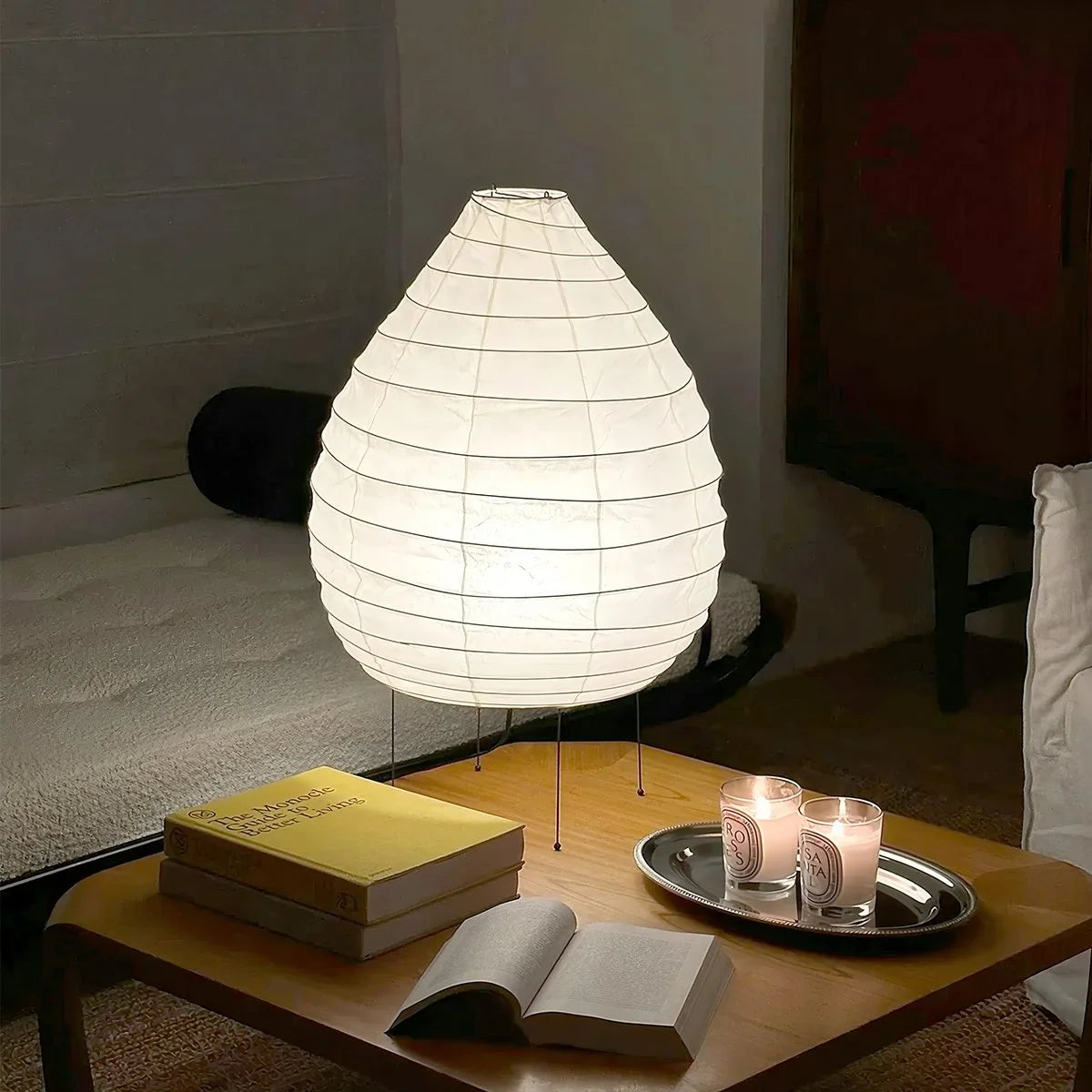 Akari 22N Rice Paper Table Lamp for Bedroom