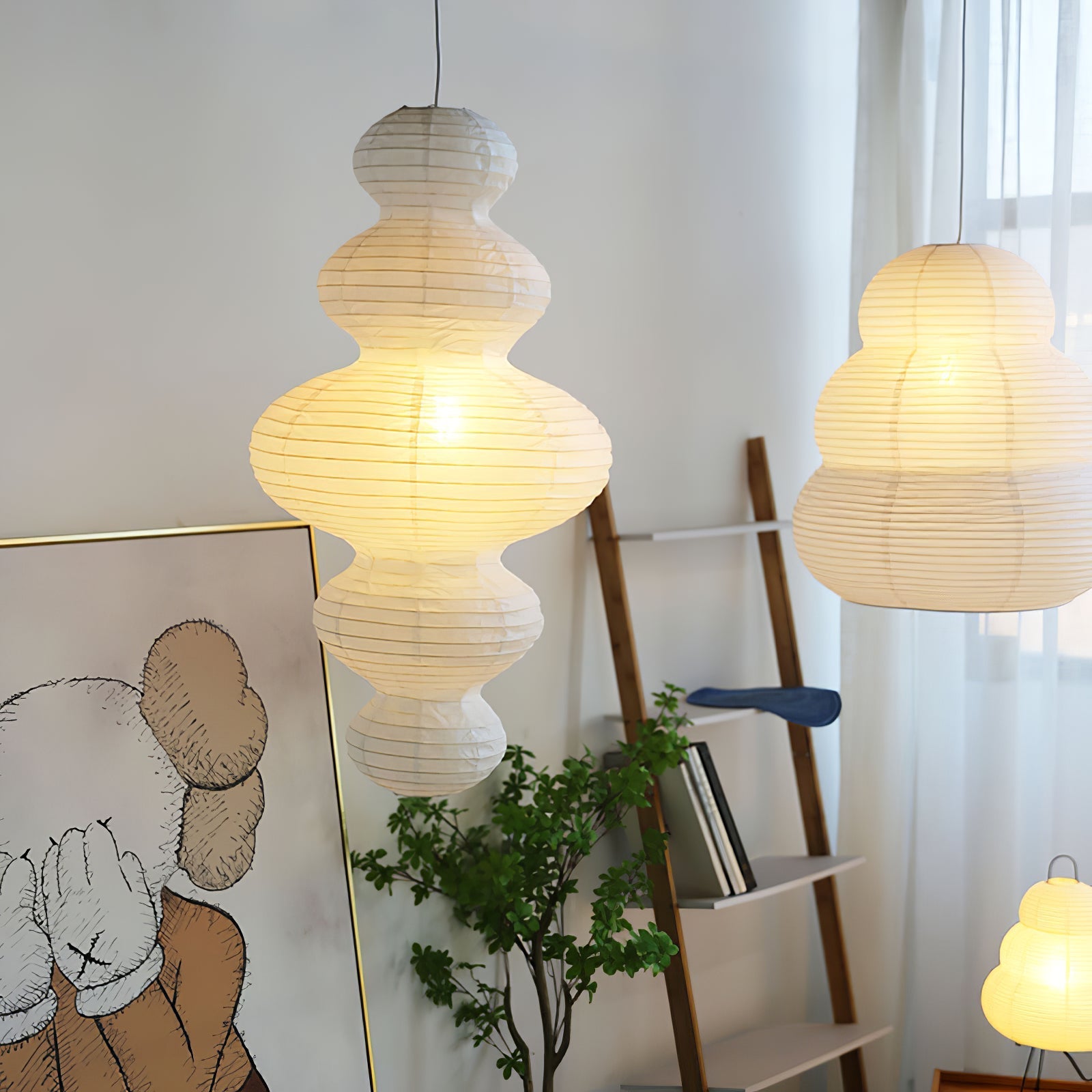 Akari Juni Pendant Swag Lamp 