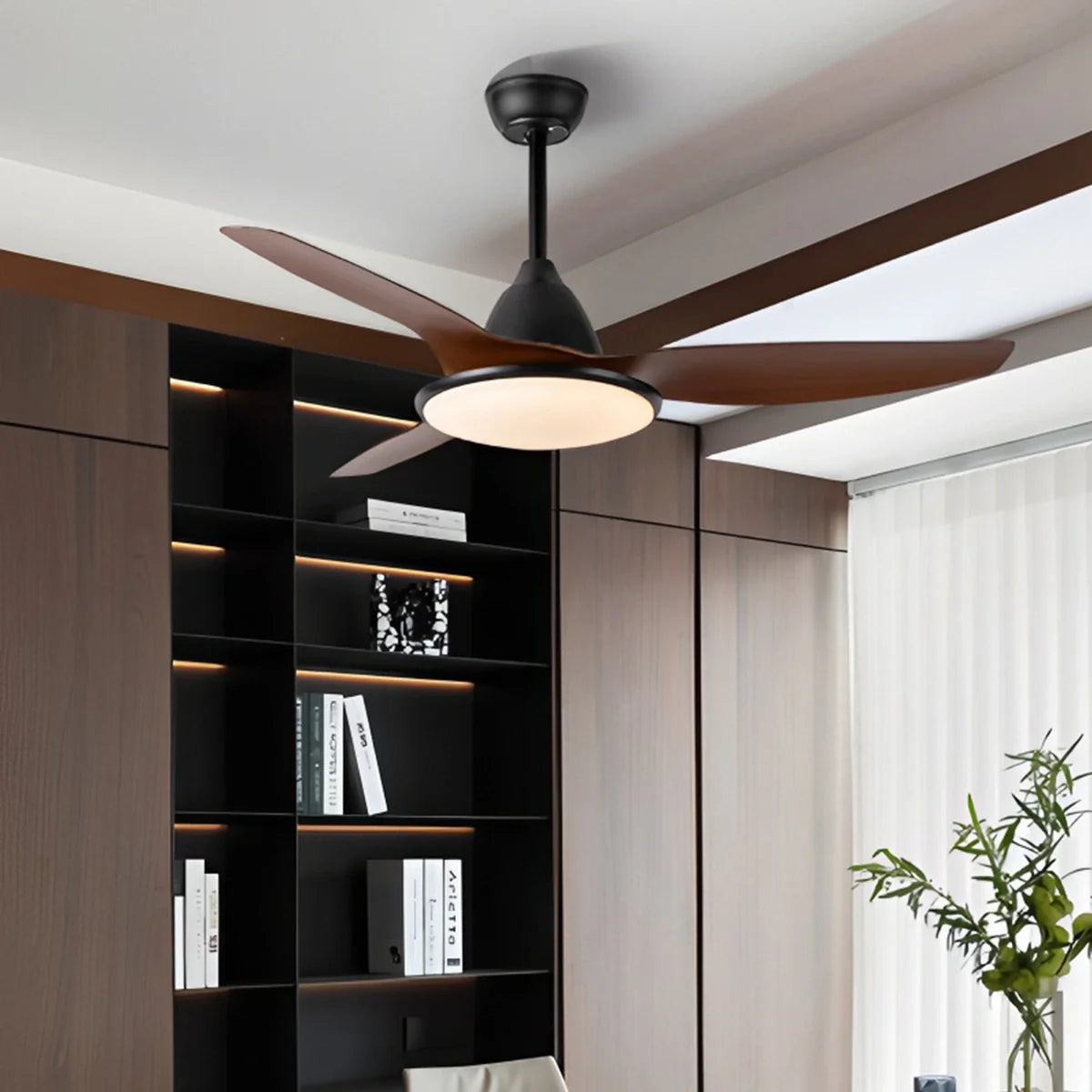 American Retro Ceiling Fan With Light