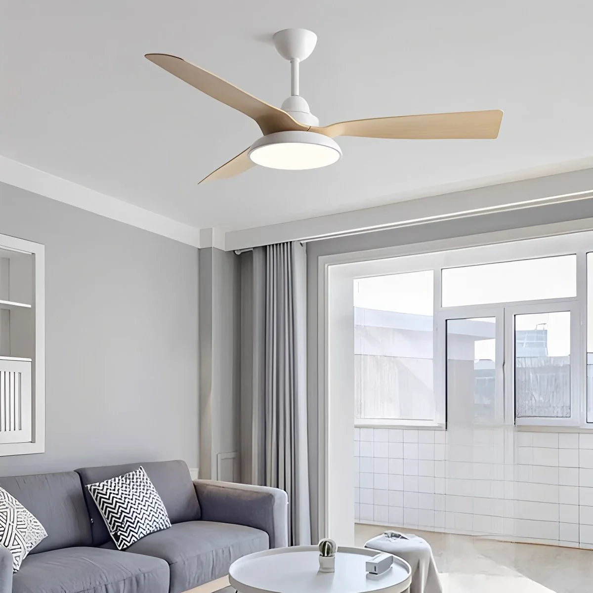 American Retro Ceiling Fan With Light