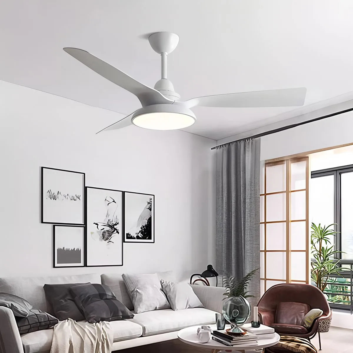 American Retro Ceiling Fan With Light