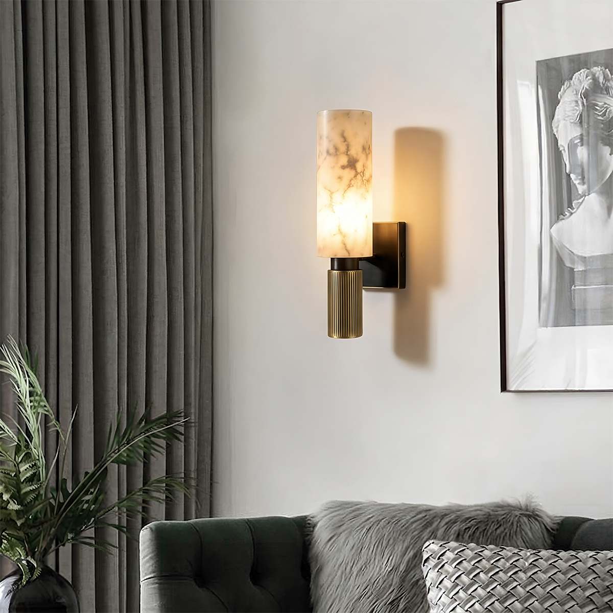 Ansu Alabaster Wall Lamp