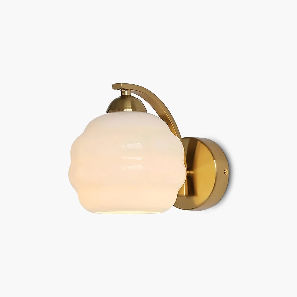 Zarvo Art Deco Vintage Glass Wall Lamp