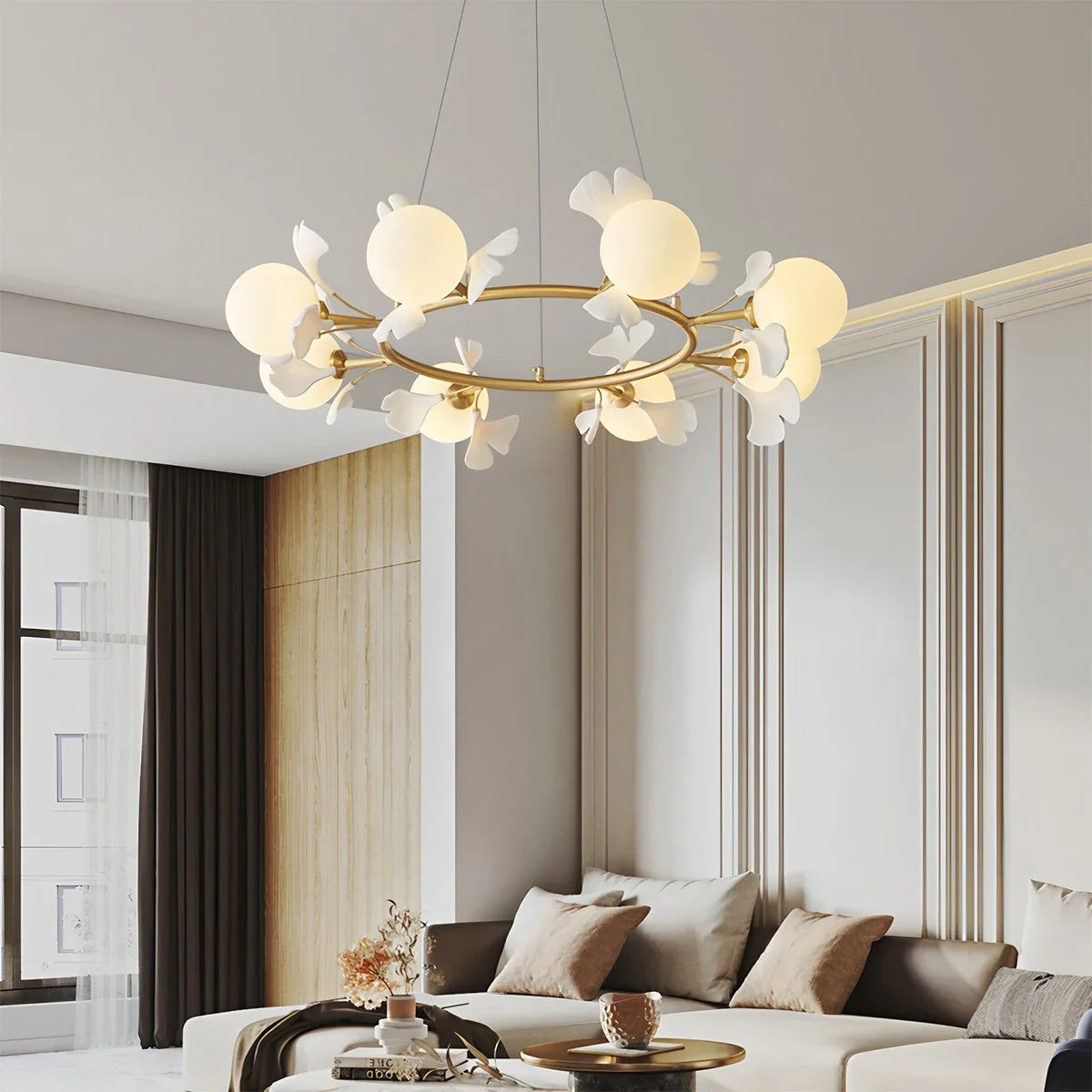 Antizer Evander Gingko Chandelier for Dining Area