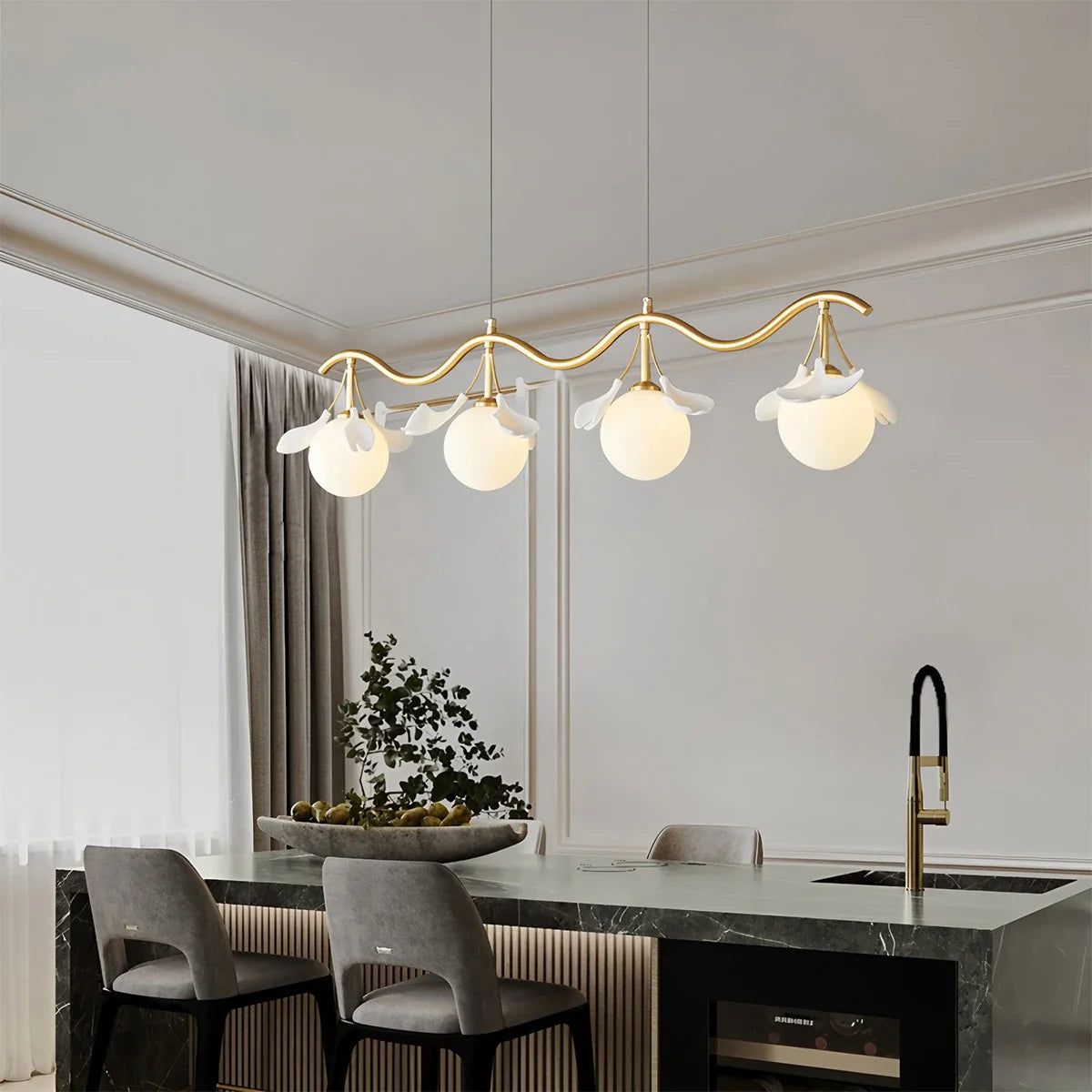 Antizer Evander Gingko Chandelier for Dining Area