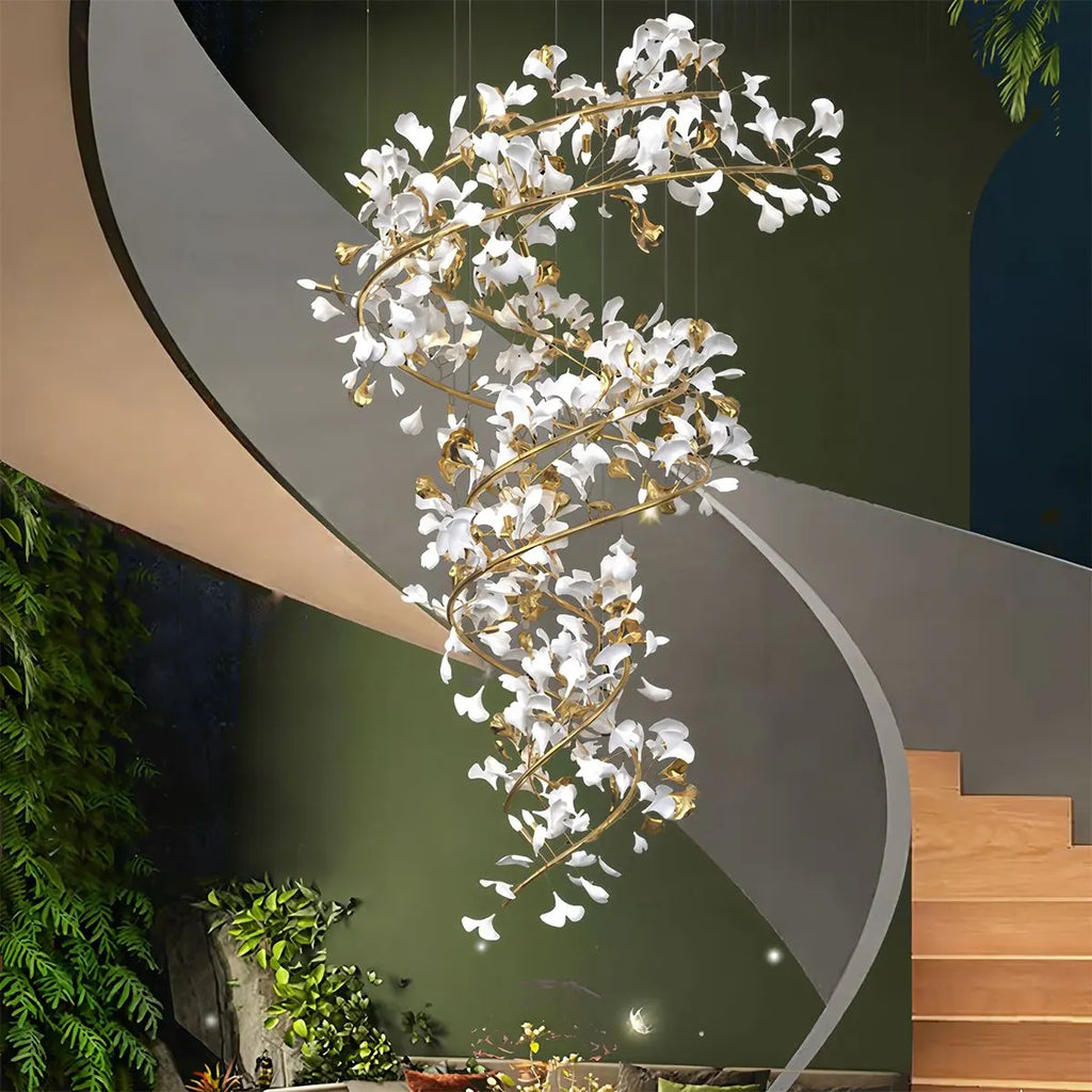 Antizer Gingko Chandelier Q for High Ceiling