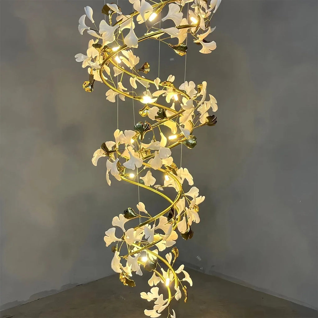 Antizer Gingko Chandelier Q for High Ceiling