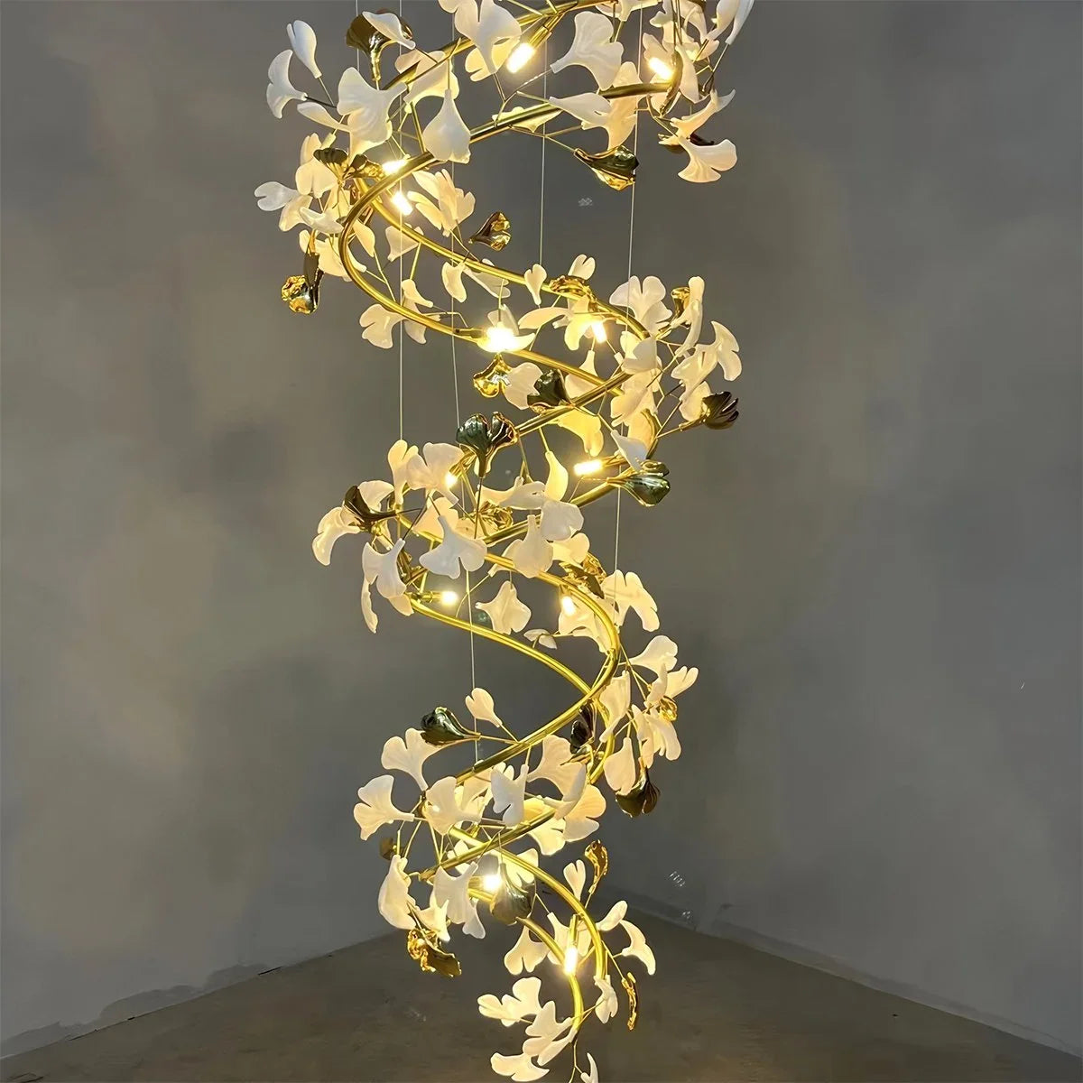 Antizer Gingko Chandelier Q for High Ceiling