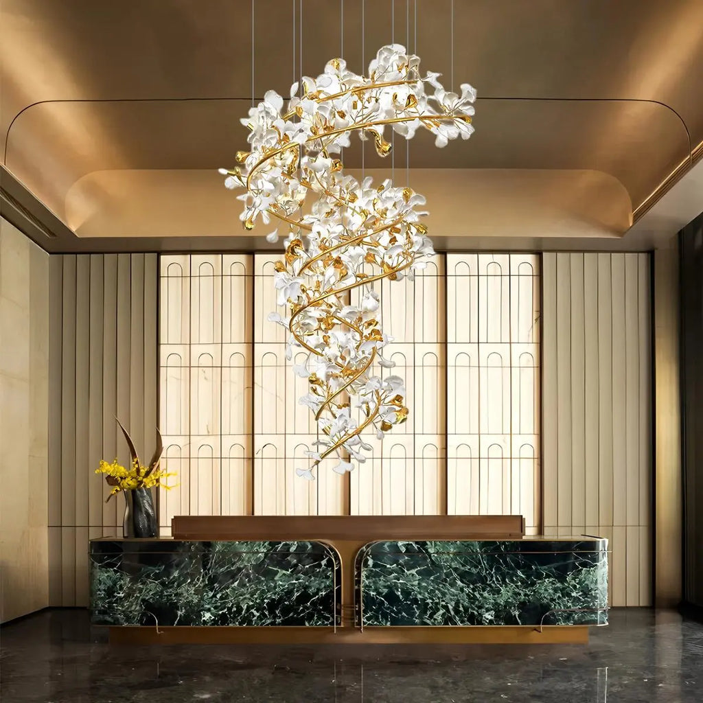 Antizer Gingko Chandelier Q for High Ceiling