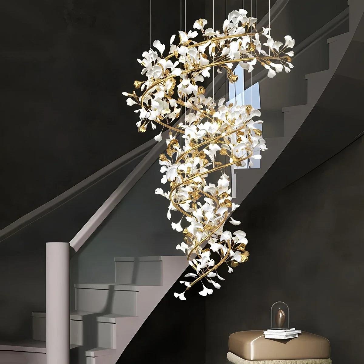Antizer Gingko Chandelier Q for High Ceiling