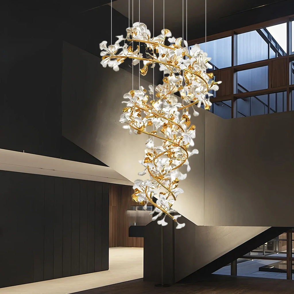 Antizer Gingko Chandelier Q for High Ceiling