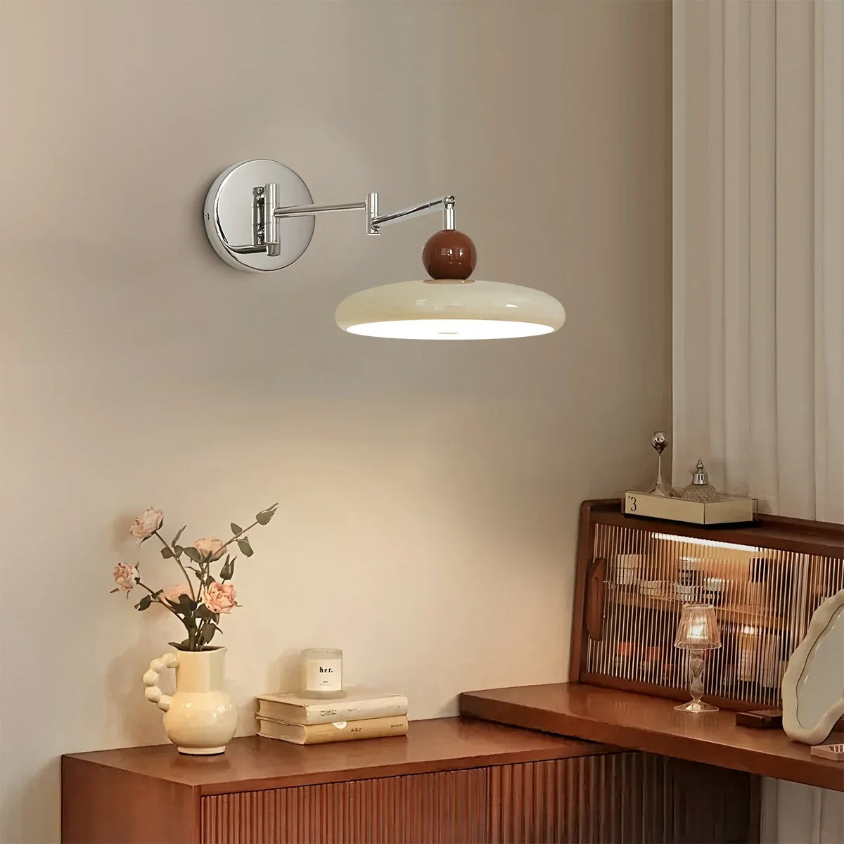 Zarvo Lola Adjustable Arm Plug-in Wall Lamp