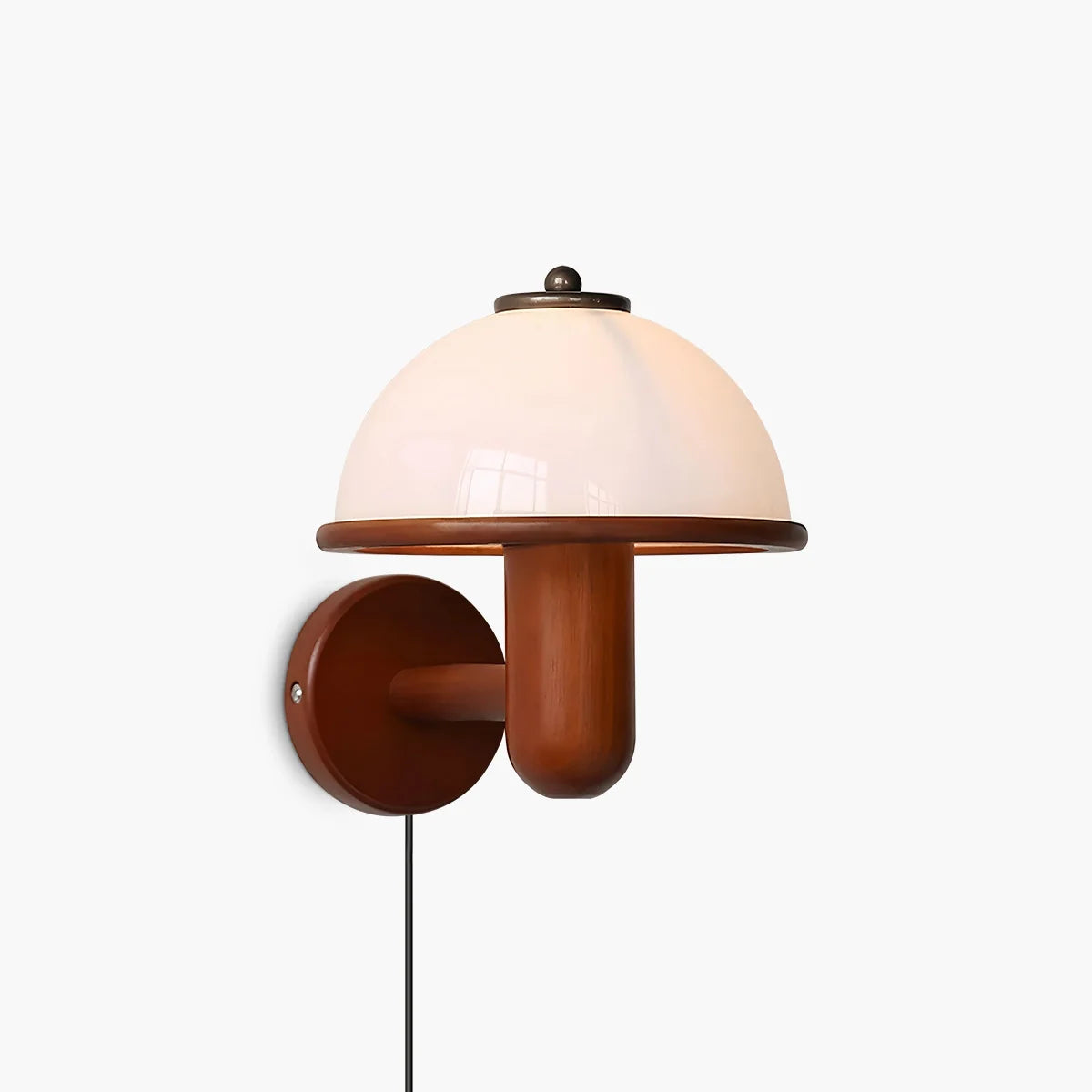 Zarvo Mushroom Wood Wall Lamp for Bedroom