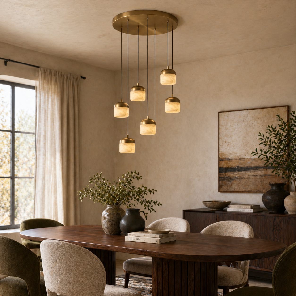 Asta Alabaster Pendant Light