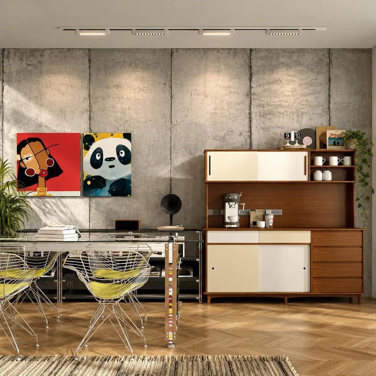 Bauhaus Nickel Plated Track Light