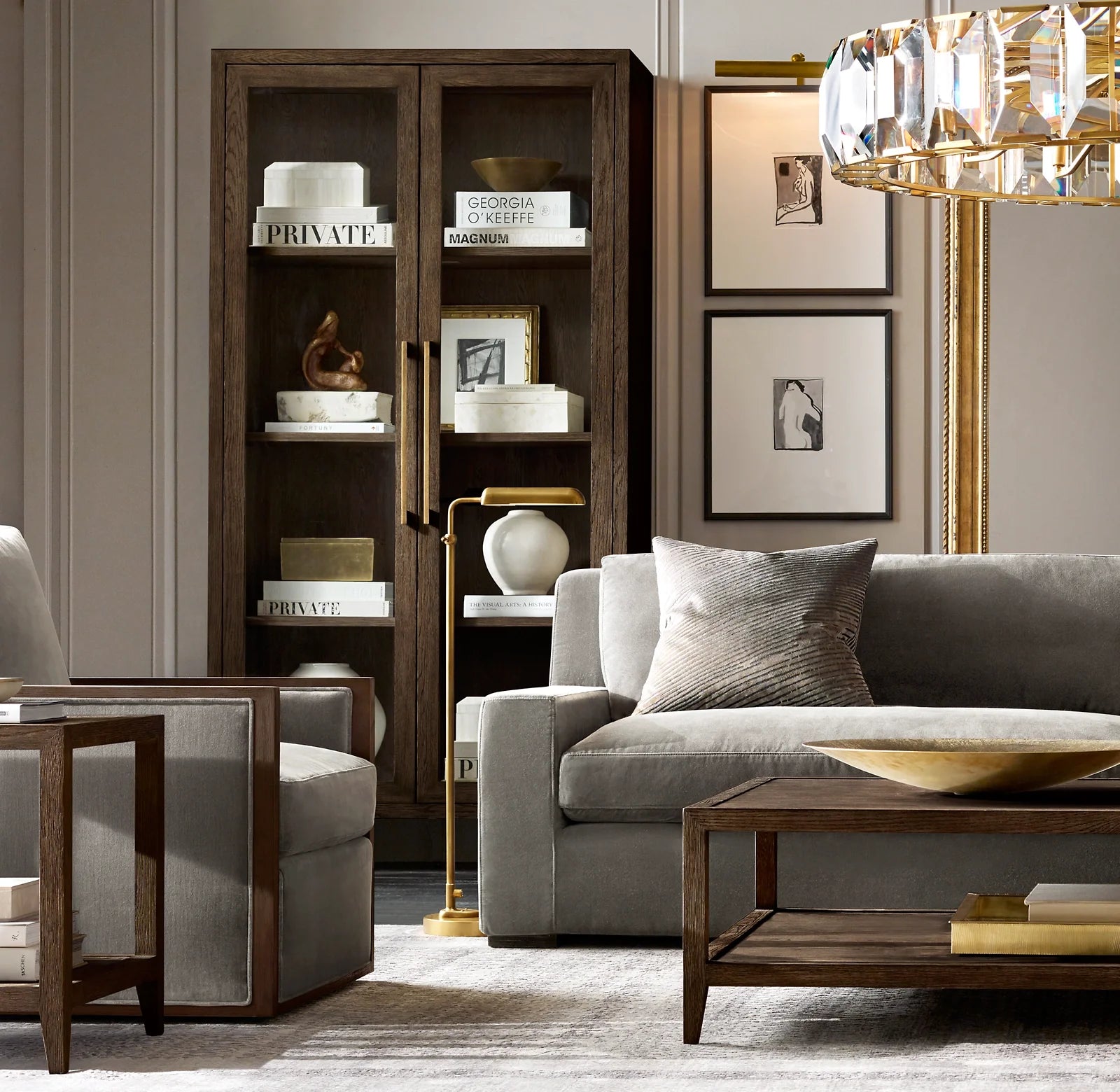 Crystal Round Chandelier – Harlow