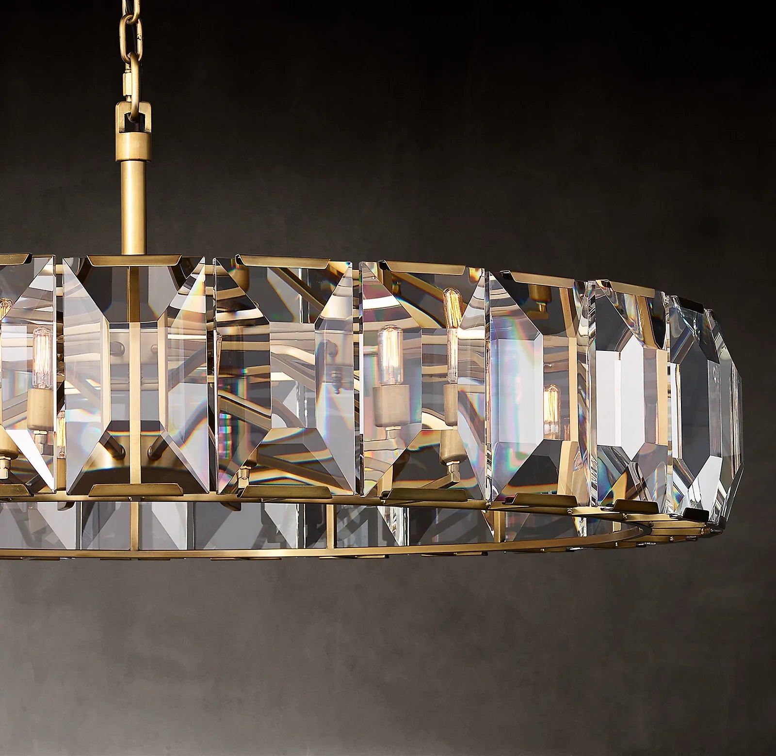 Crystal Round Chandelier – Harlow